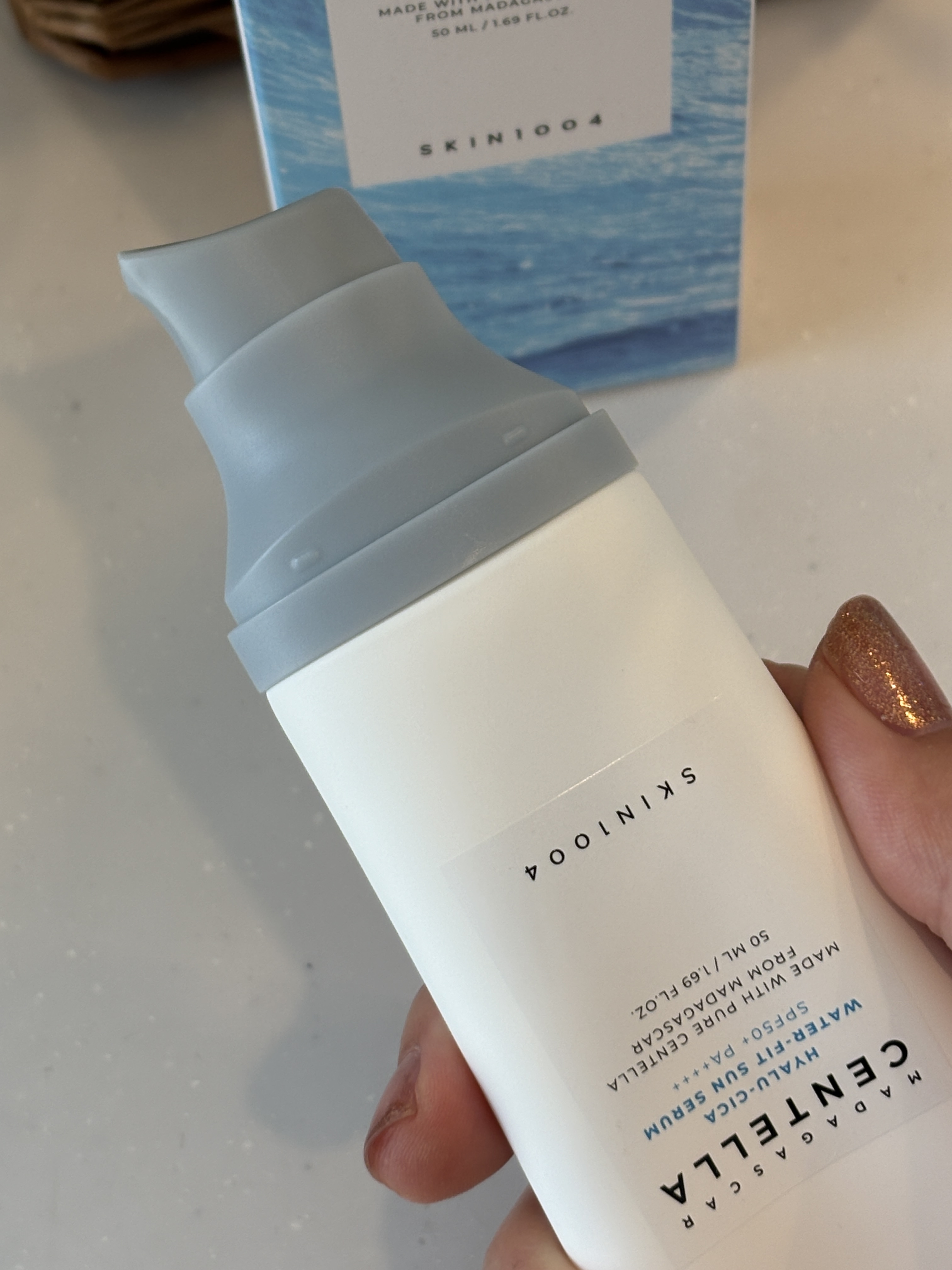 ヒアルーシカ ウォーターフィット サンセラム/SKIN1004/日焼け止めローションを使ったクチコミ（2枚目）