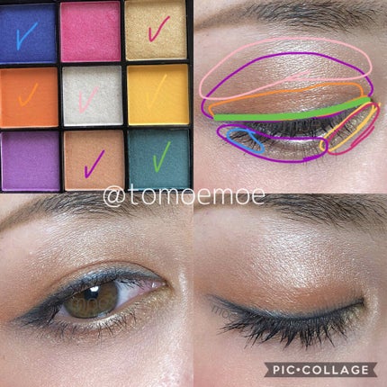 UR GLAM BLOOMING EYE COLOR PALETTE/U R GLAM/アイシャドウパレットを使ったクチコミ(2枚目)
