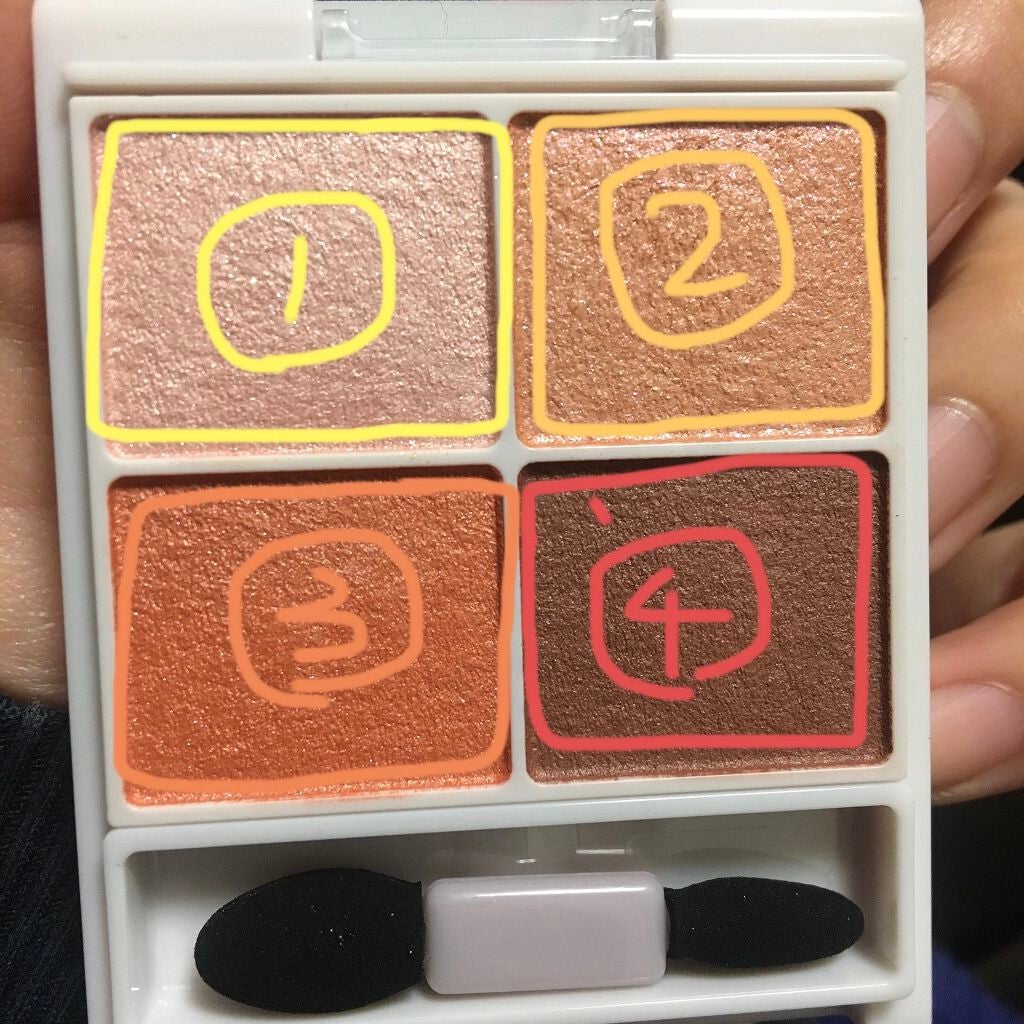 シルキースフレアイズ/キャンメイク/アイシャドウパレットを使ったクチコミ(2枚目)