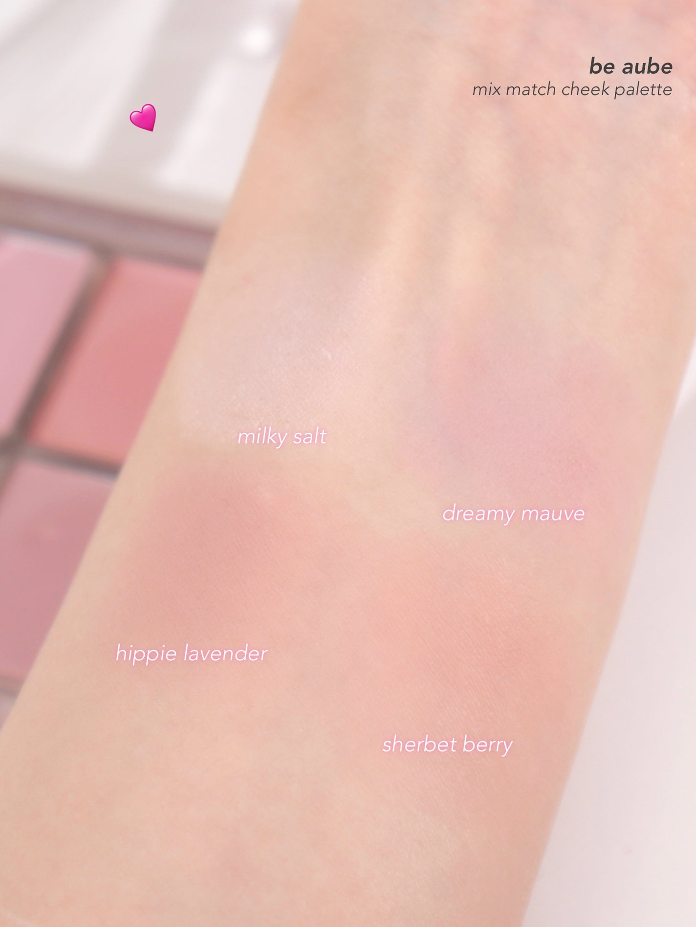 ミックスマッチチークパレット/be aube/パウダーチークを使ったクチコミ(4枚目)