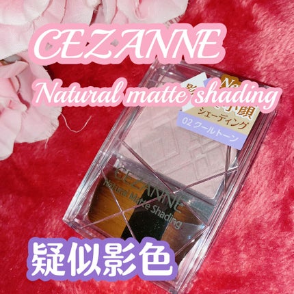 ナチュラルマットシェーディング/CEZANNE/シェーディングを使ったクチコミ(1枚目)