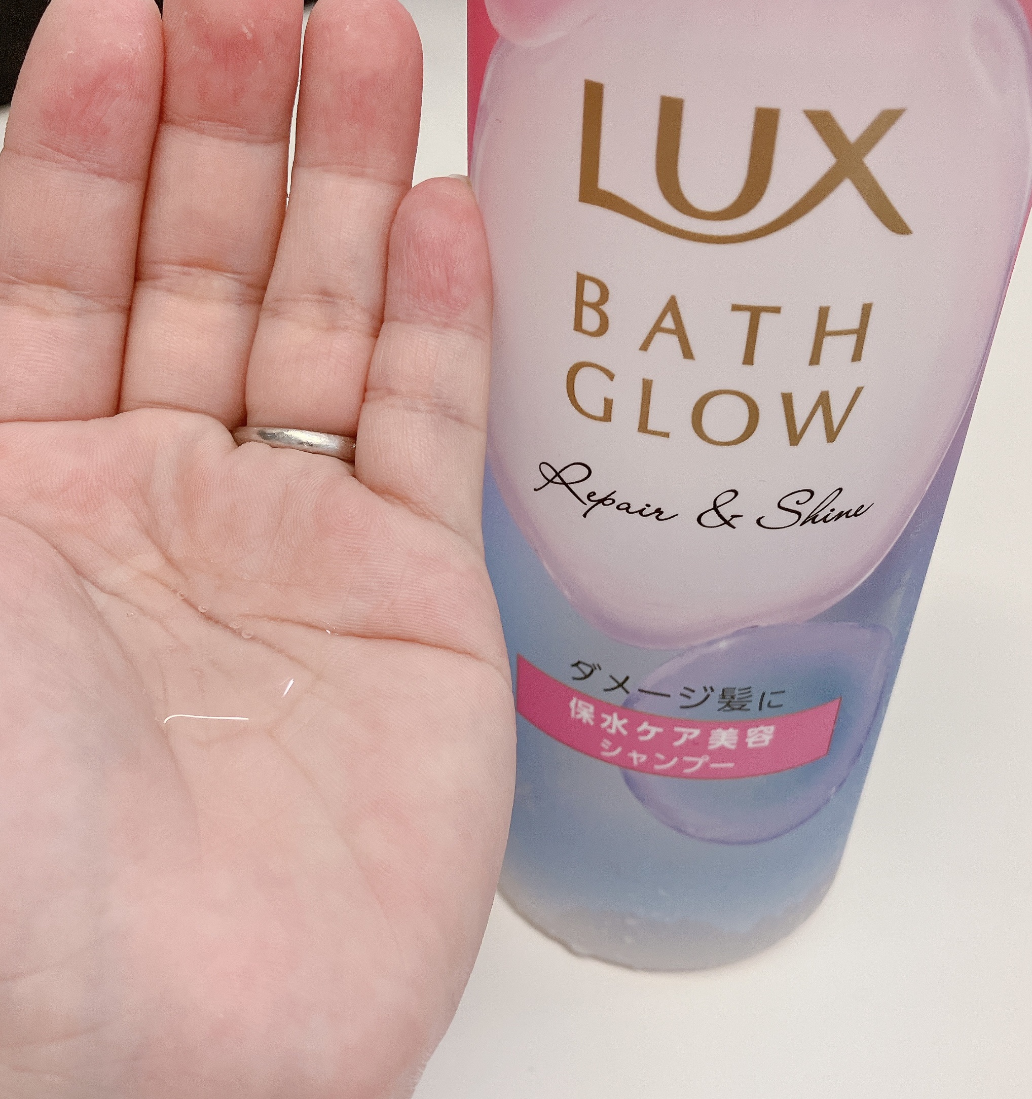 バスグロウ リペア&シャイン シャンプー／トリートメント/LUX/シャンプー・コンディショナーを使ったクチコミ（2枚目）