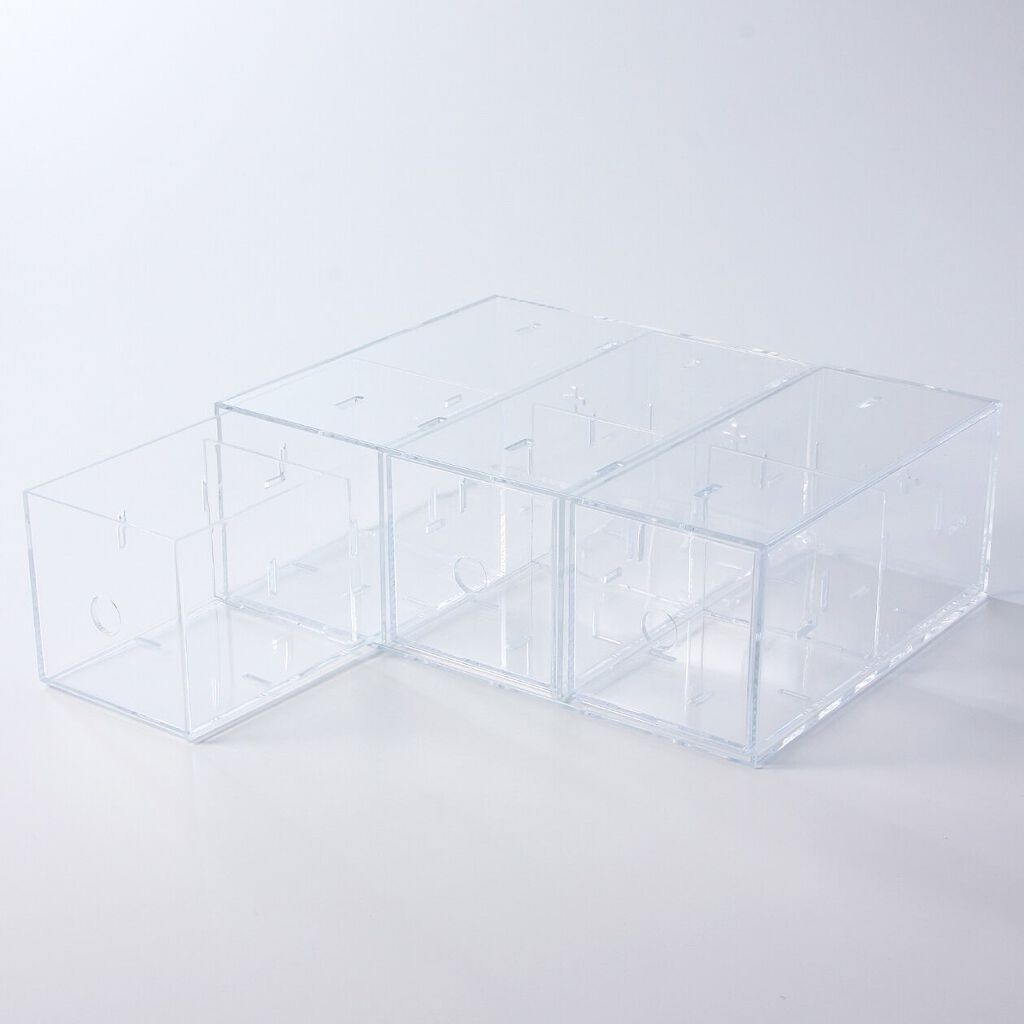 アクリル縦でも横でも使える小物収納3段・A4タテ 無印良品