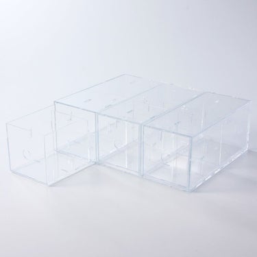 試してみた】アクリル縦でも横でも使える小物収納3段・A4タテ/無印