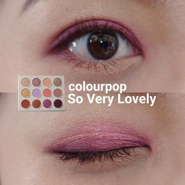 ColourPop So Very Lovelyのクチコミ「#今日のメイク
#ColourPop #SoVeryLovely

青みピンクにパープルで締め.....」（1枚目）