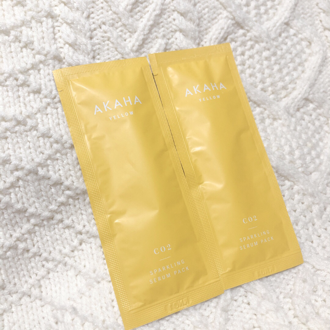 スパークリングセラムパック【YELLOW】/AKAHA/シートマスク・パックを使ったクチコミ（2枚目）