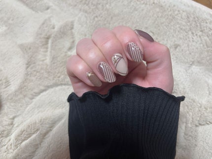 ジェルネイルシール/DAISO/ネイルシールを使ったクチコミ(2枚目)