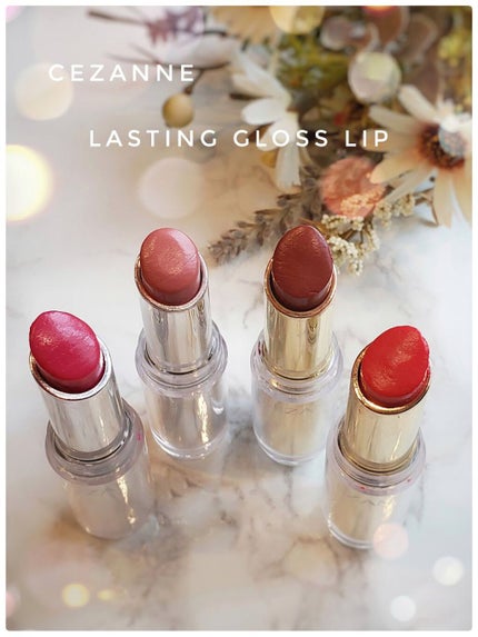 ラスティンググロスリップ/CEZANNE/口紅を使ったクチコミ(1枚目)