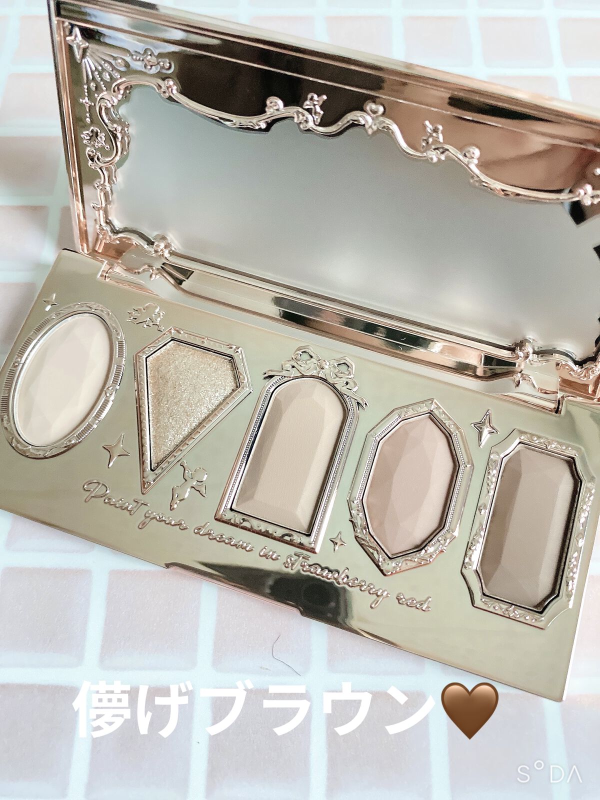 ストロベリーロココ チークブラッシュ/FlowerKnows/パウダーチークを使ったクチコミ（3枚目）