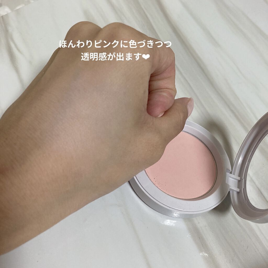 アピュー パステルブラッシャー PK07 ピンクコットン/A’pieu/パウダーチークを使ったクチコミ（3枚目）