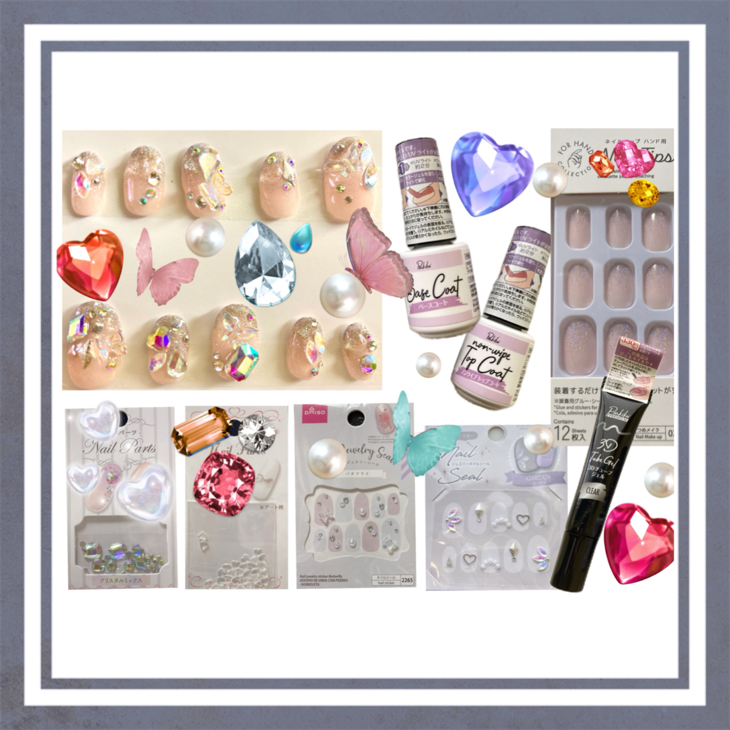 パル ベースコート/キャンドゥ/ジェルネイルを使ったクチコミ（2枚目）