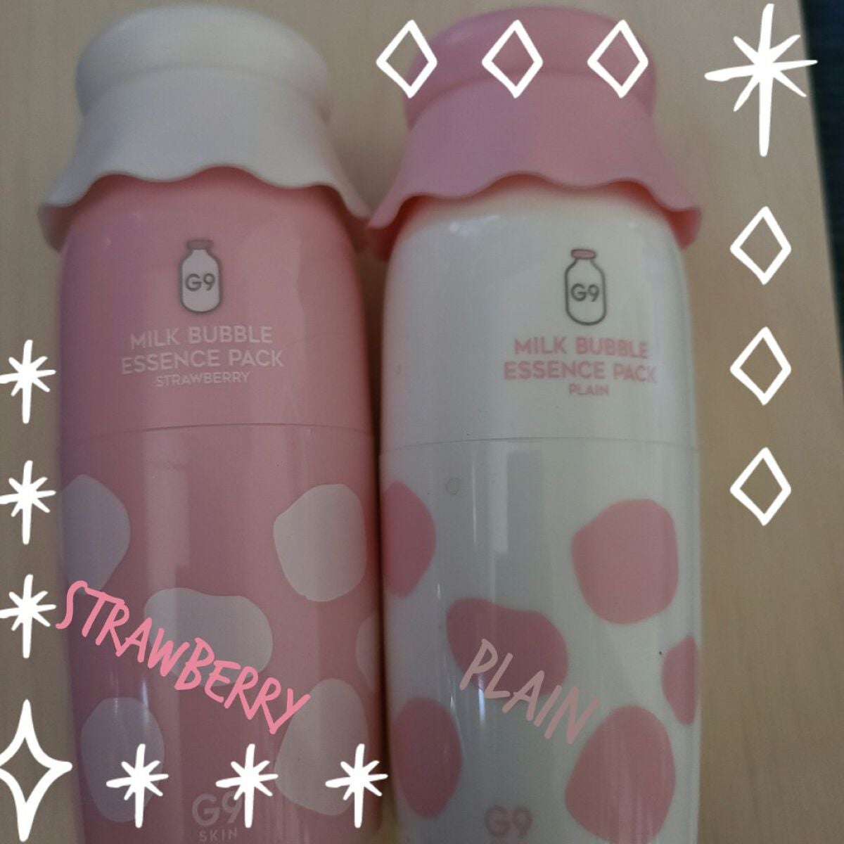 MILK BUBBLE ESSENCE PACK #STRAWBERRY/G9SKIN/美容液を使ったクチコミ(1枚目)