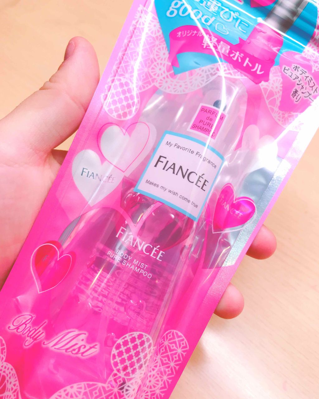 ボディミスト ピュアシャンプーの香り【パッケージリニューアル】/フィアンセ/香水(レディース)を使ったクチコミ(1枚目)