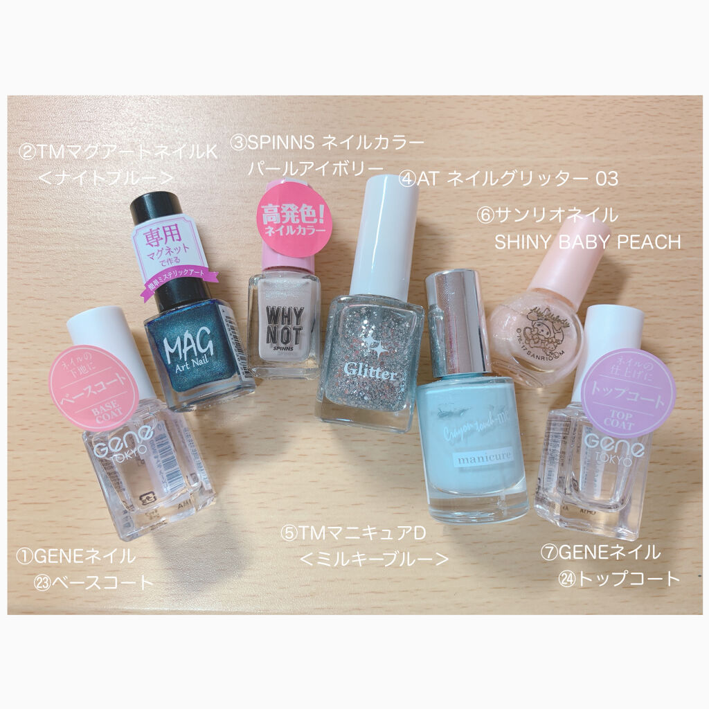 AT ネイルグリッター 03 シルバー/Art Collection/マニキュアを使ったクチコミ（3枚目）