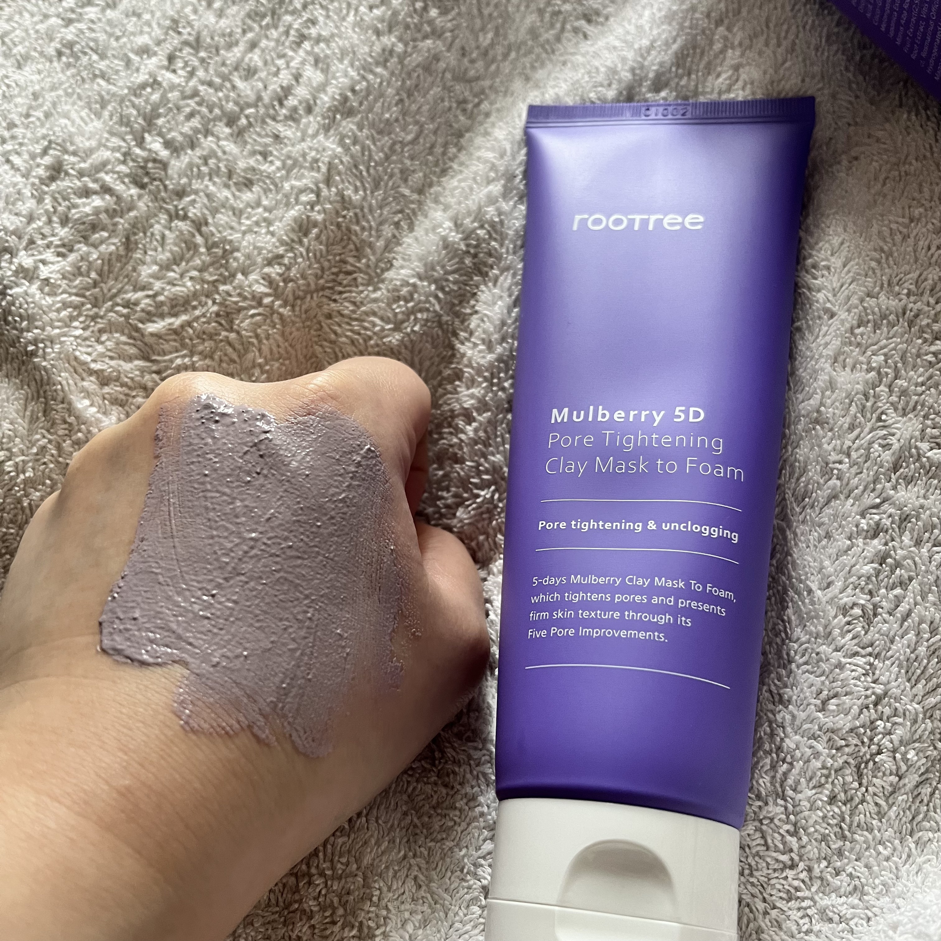 マルベリー5重 ポア タイトニングクレイマスクトゥフォーム/rooTree/洗い流すパック・マスクを使ったクチコミ（3枚目）