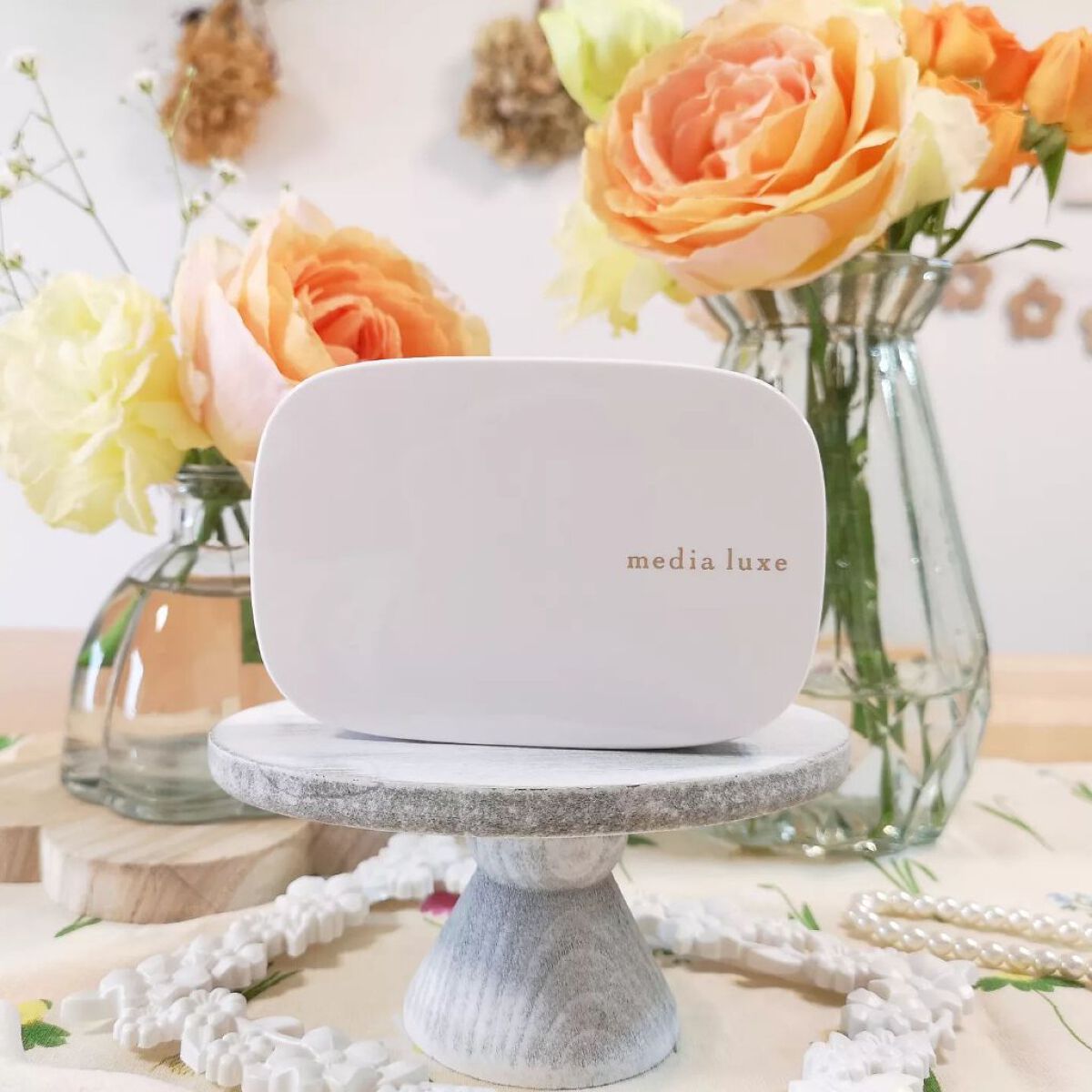 パウダーファンデーション/media luxe/パウダーファンデーションを使ったクチコミ（1枚目）