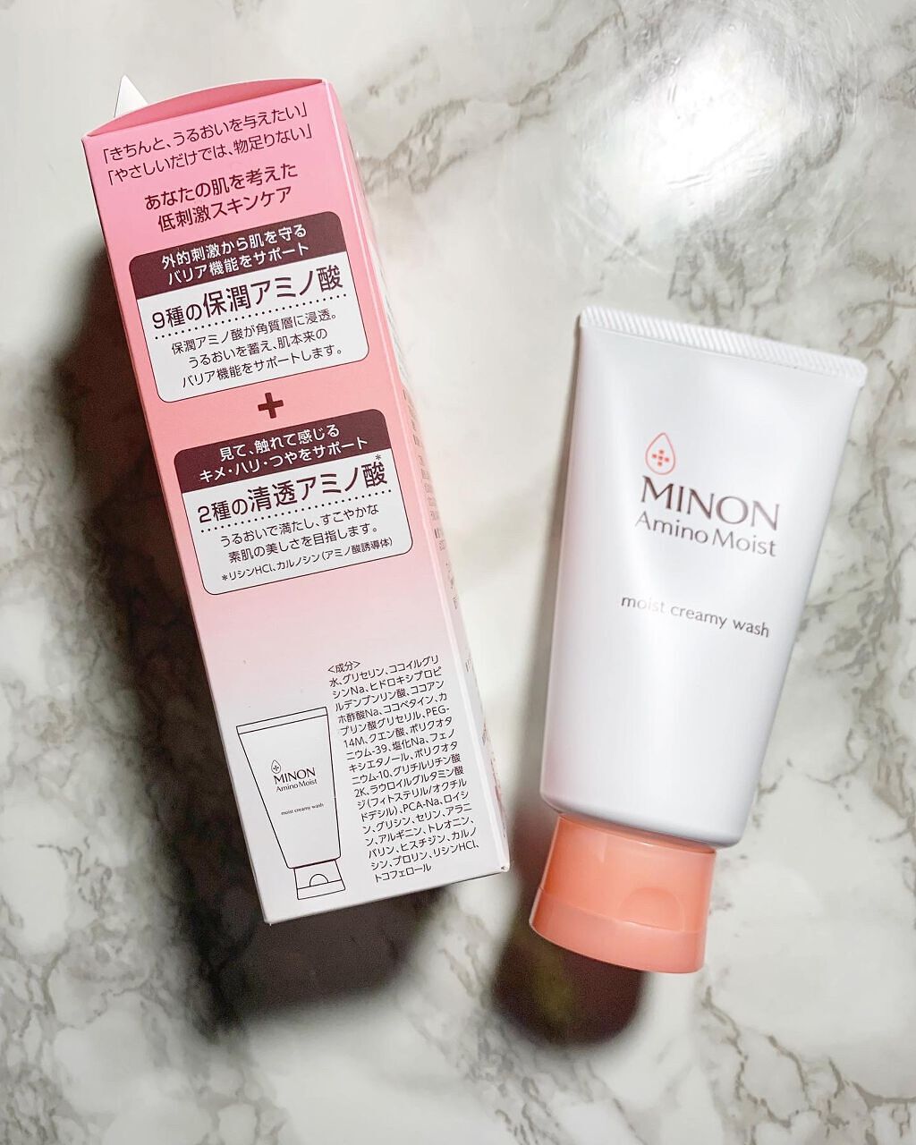 アミノモイスト モイストクリーミィ ウォッシュ/ミノン/洗顔フォームを使ったクチコミ（2枚目）