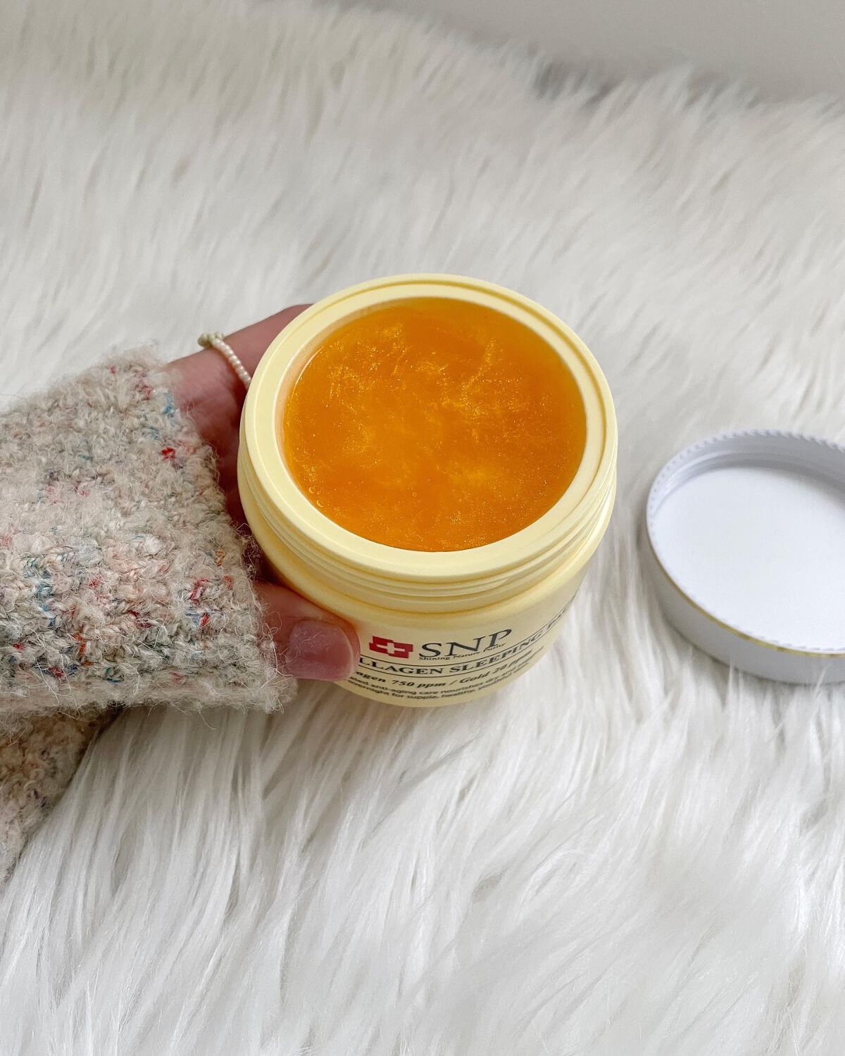 SNP ゴールド コラーゲン スリーピング パック/SNP/シートマスク・パックを使ったクチコミ(1枚目)