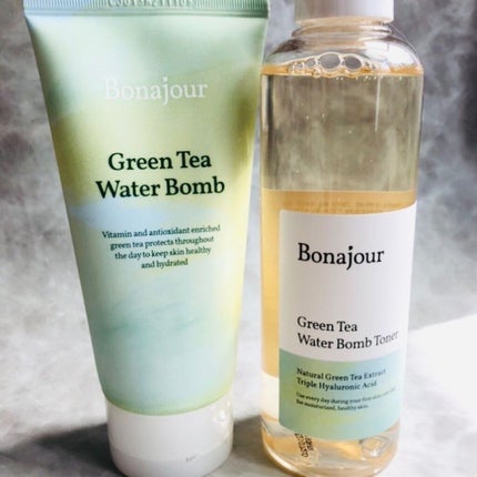 グリーンティーウォーターボム/Bonajour/フェイスクリームを使ったクチコミ(1枚目)
