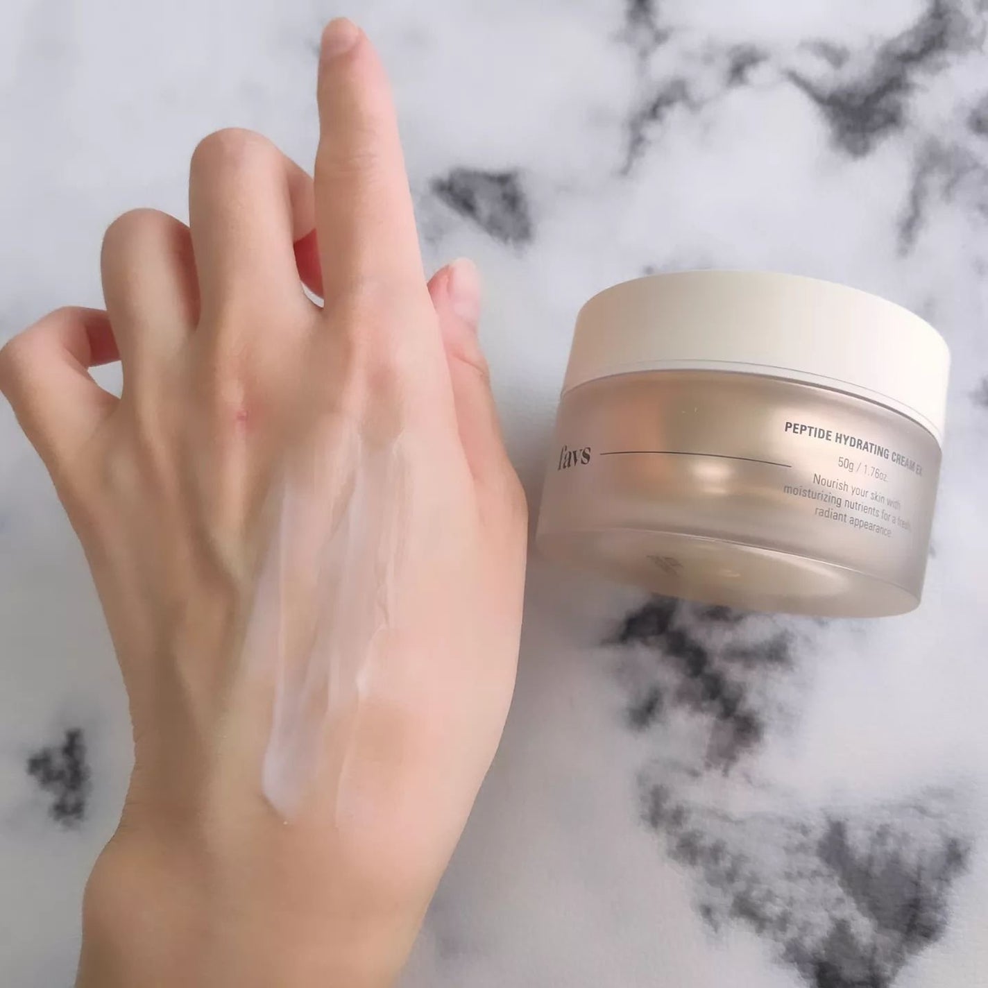 ペプチドハイドレーティングクリーム EX/favs/フェイスクリームを使ったクチコミ(5枚目)