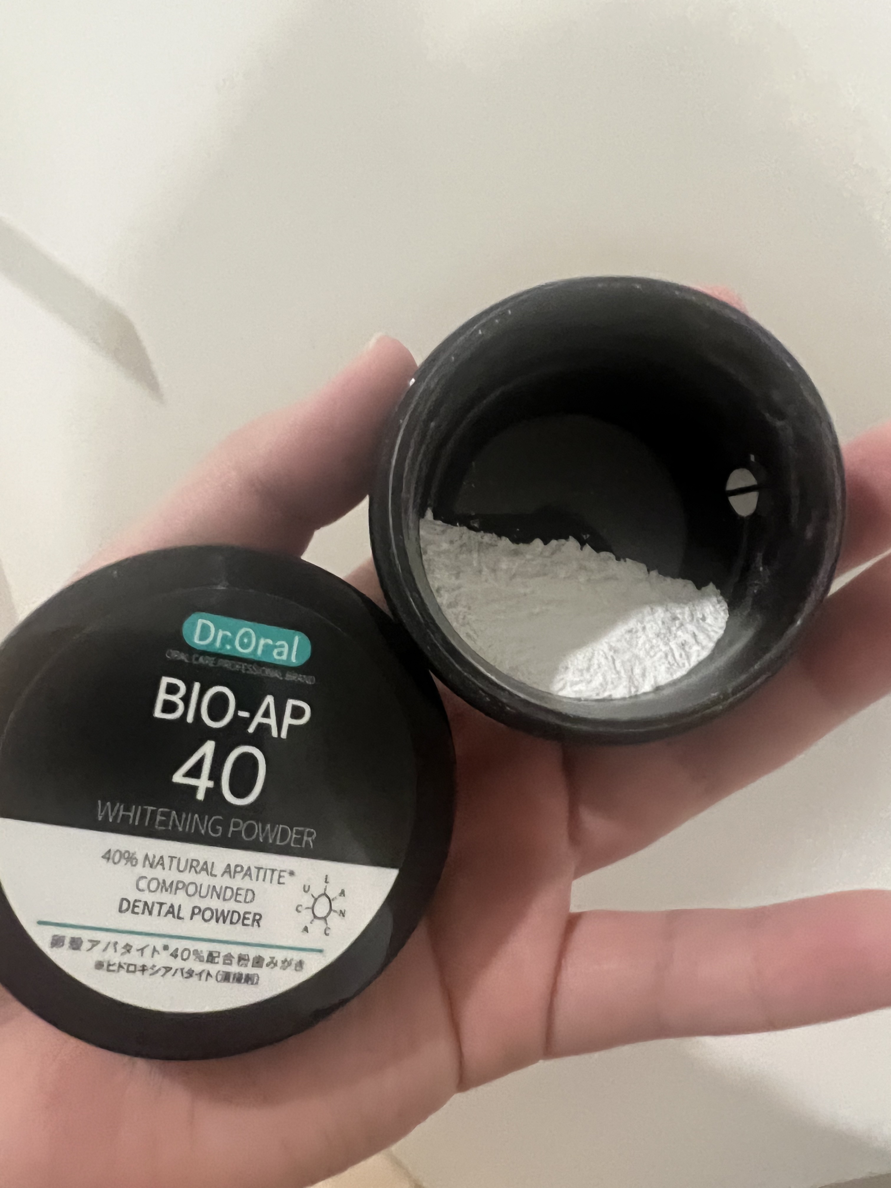 ホワイトニングパウダー ミント/Dr.Oral/歯磨き粉を使ったクチコミ（2枚目）