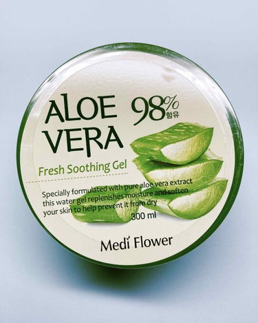 ハイジドルフ ハイジドルフジェル アロエのクチコミ「Medi Flower
ALOE VERA98%
Fresh Soothing Gel

あま.....」（1枚目）