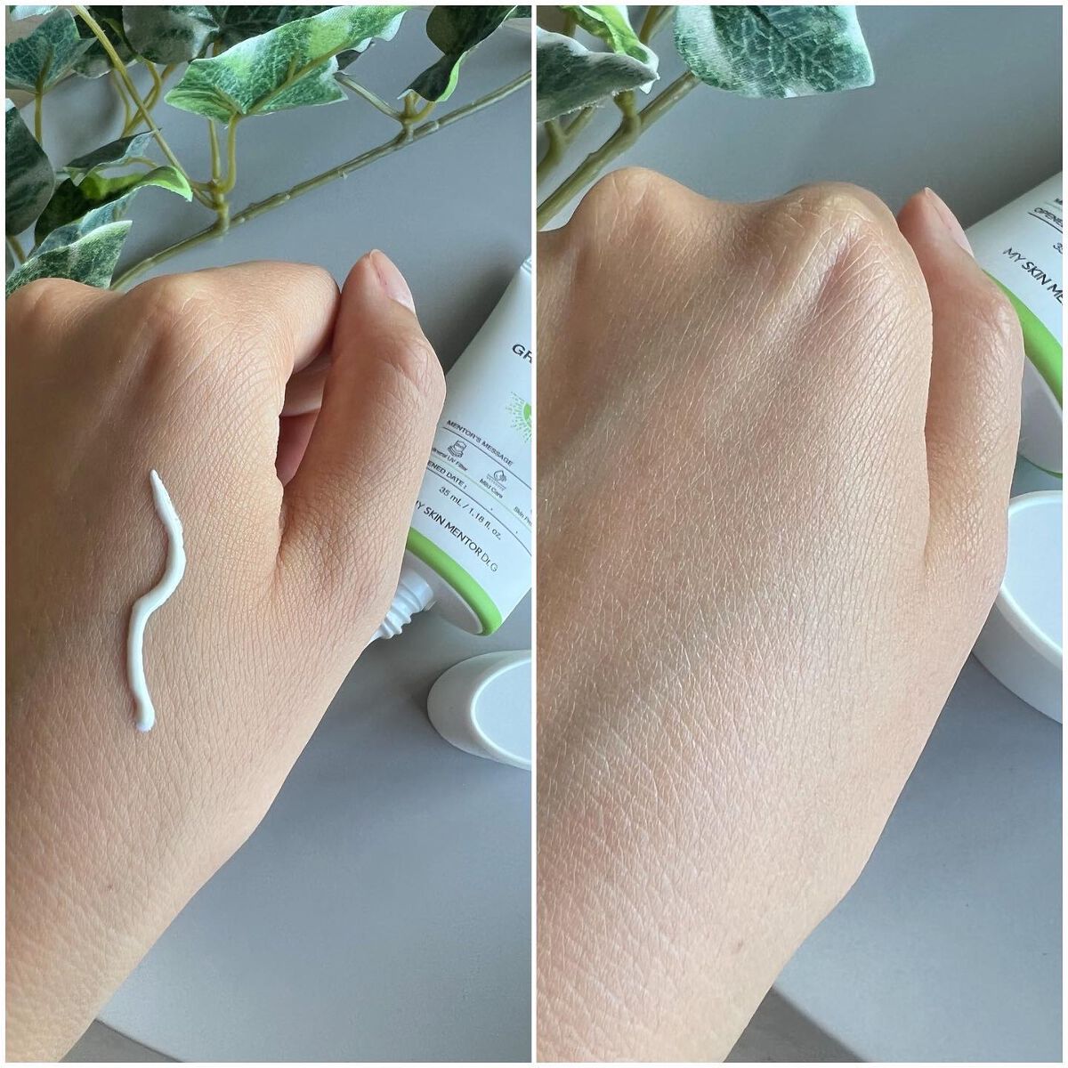 グリーンマイルドアップサンプラス/Dr.G/日焼け止めクリームを使ったクチコミ(2枚目)