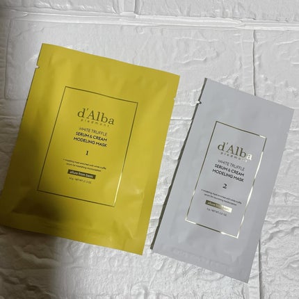 WHITE TRUFFLE SERUM & CREAM MODELING MASK/ダルバ/その他スキンケアを使ったクチコミ(2枚目)