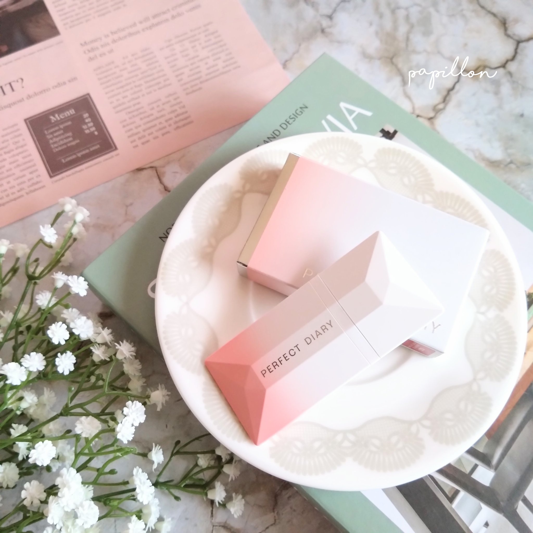 READ ME ウェイトレス ベルベット リップ ステイン「IN LOVE」シリーズ/PERFECT DIARY/口紅を使ったクチコミ（1枚目）