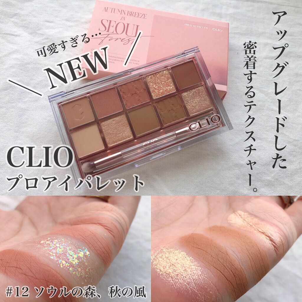 プロ アイ パレット 12 AUTUMN BREEZE IN SEOUL FOREST/CLIO/アイシャドウパレットを使ったクチコミ（1枚目）