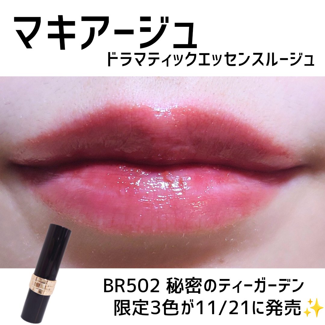 ドラマティックエッセンスルージュ BR502/マキアージュ/口紅を使ったクチコミ（1枚目）