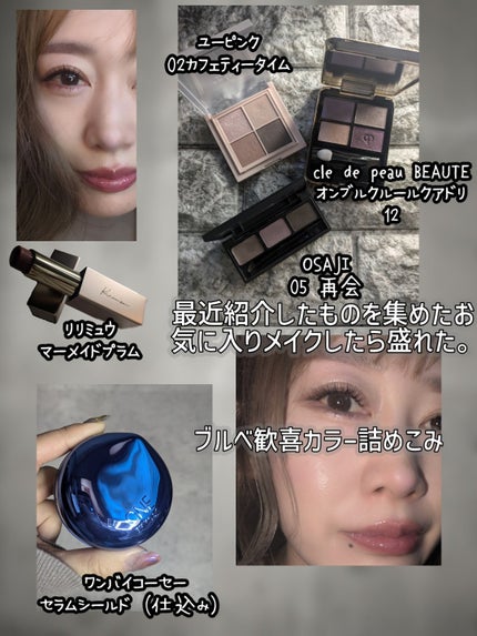 ブロウシャドウ パレット/OSAJI/パウダーアイブロウを使ったクチコミ(4枚目)