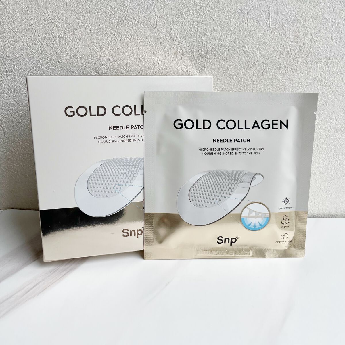 ゴールドコラーゲンニードルパッチ/SNP/アイケア・アイクリームを使ったクチコミ(1枚目)