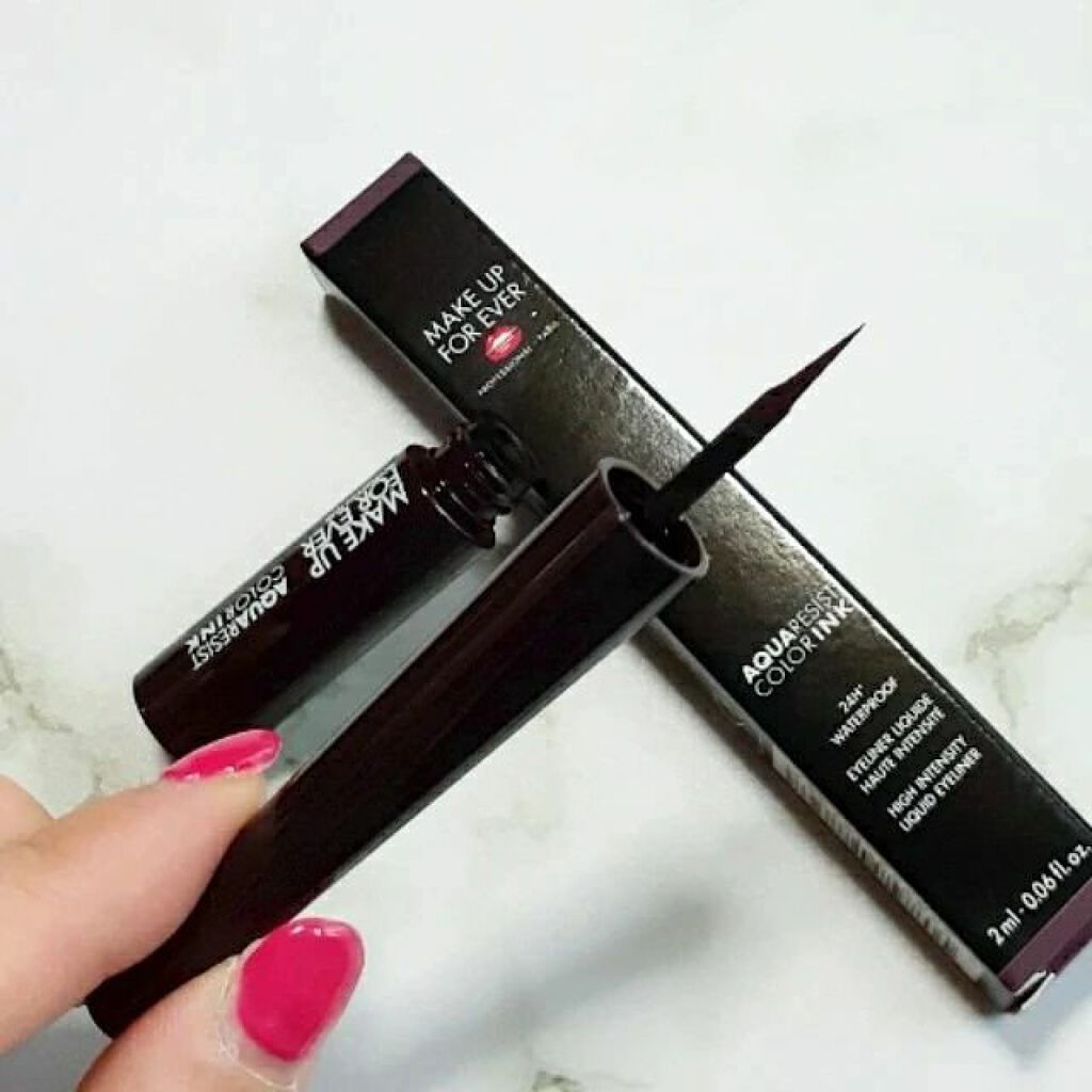 アクアレジスト カラーインク /MAKE UP FOR EVER/リキッドアイライナーを使ったクチコミ(2枚目)