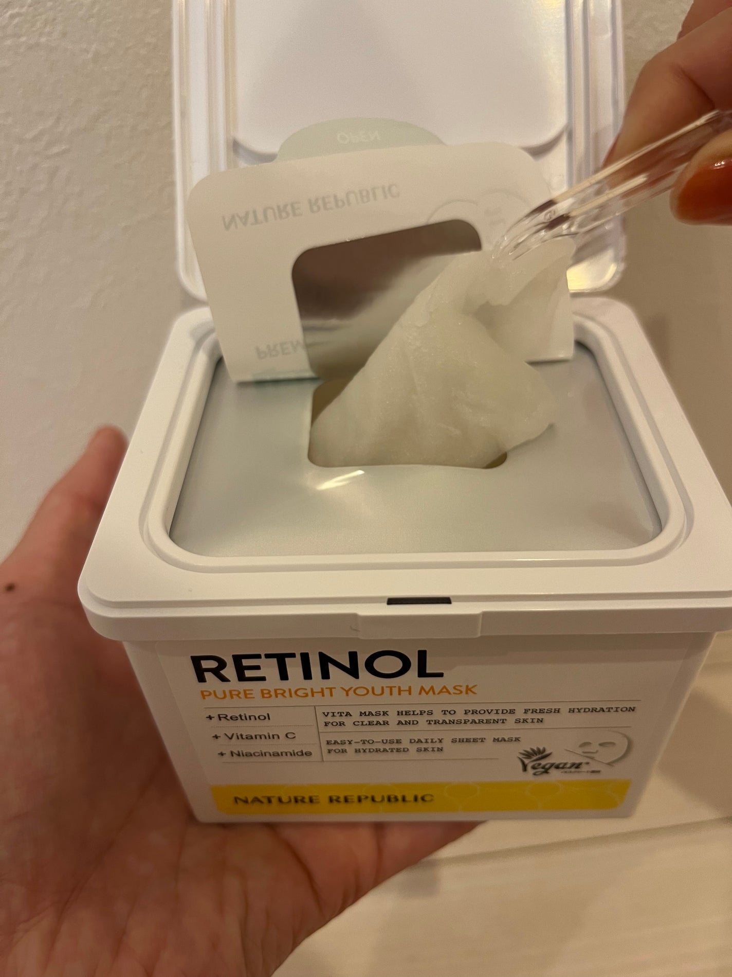 キューブマスク レチノール/ネイチャーリパブリック/シートマスク・パックを使ったクチコミ(3枚目)