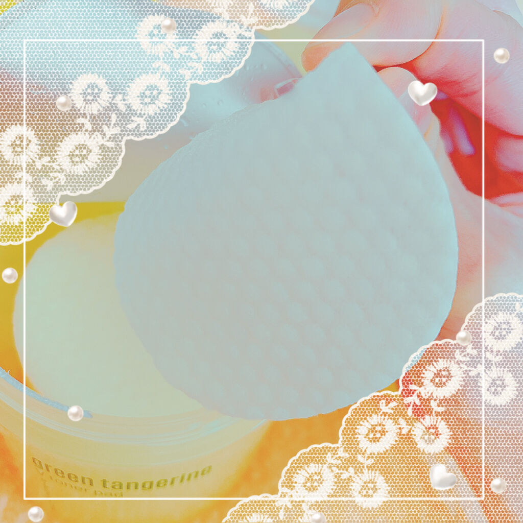 グリーンタンジェリン ビタCダークスポットケアパッド/goodal/トナーパッドを使ったクチコミ（2枚目）