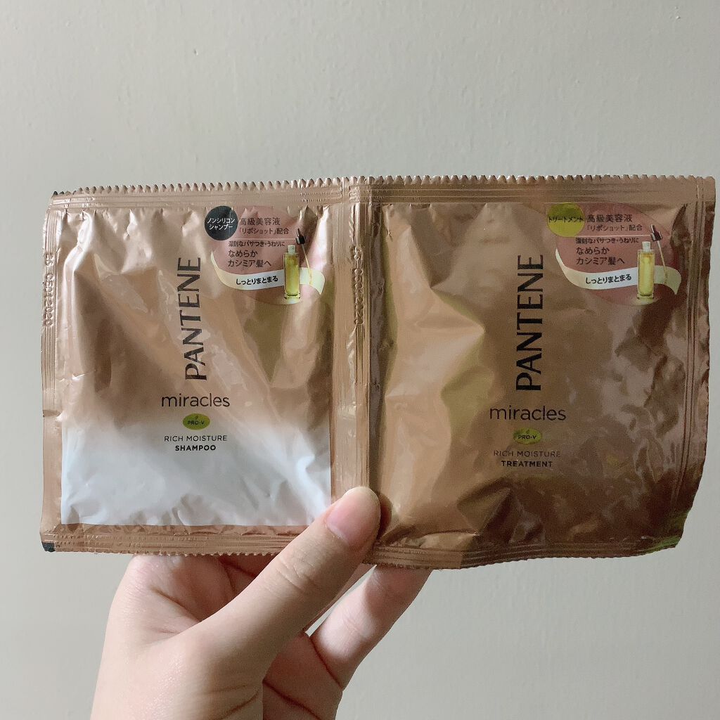 ミラクルズ リッチモイスチャー シャンプー/トリートメント/パンテーン/市販シャンプーを使ったクチコミ(1枚目)