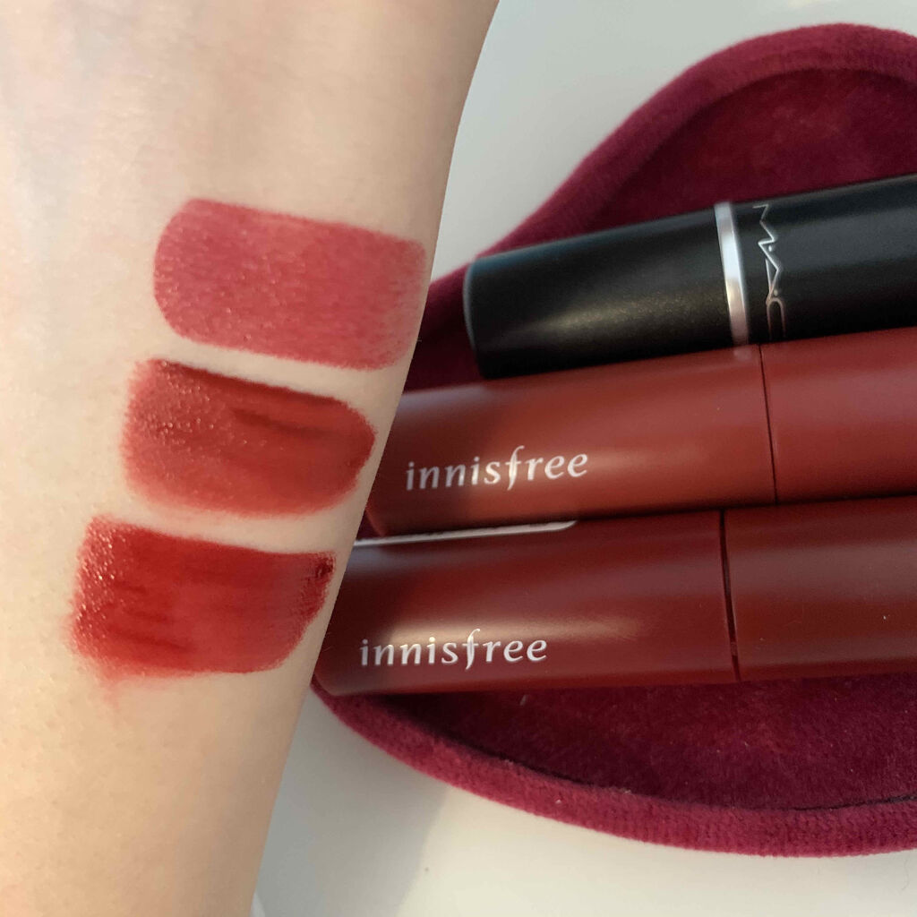 ビビッドコットン インクティント/innisfree/口紅を使ったクチコミ（2枚目）