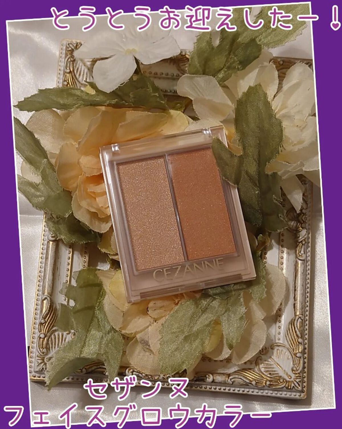 フェイスグロウカラー/CEZANNE/クリームハイライトを使ったクチコミ(1枚目)