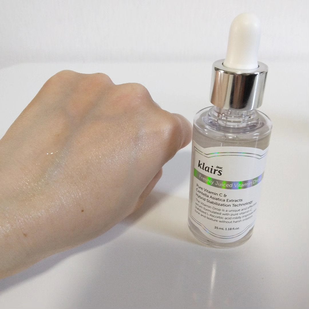 フレッシュリージュースドビタミンドロップ(35ml)/Klairs/美容液を使ったクチコミ(4枚目)