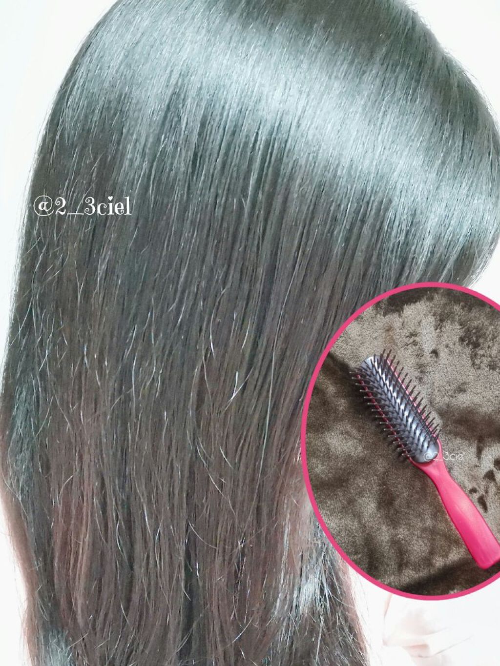 椿ブラシ/DAISO/ヘアブラシを使ったクチコミ（2枚目）