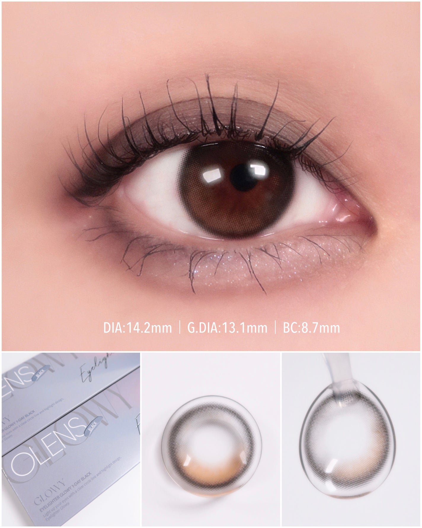 Glowy 1day/OLENS/ワンデー(1DAY)カラコンを使ったクチコミ(1枚目)