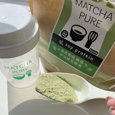 MATCHA PURE（プロテインパウダー）/ピュアパートナー/ドリンクを使ったクチコミ（2枚目）