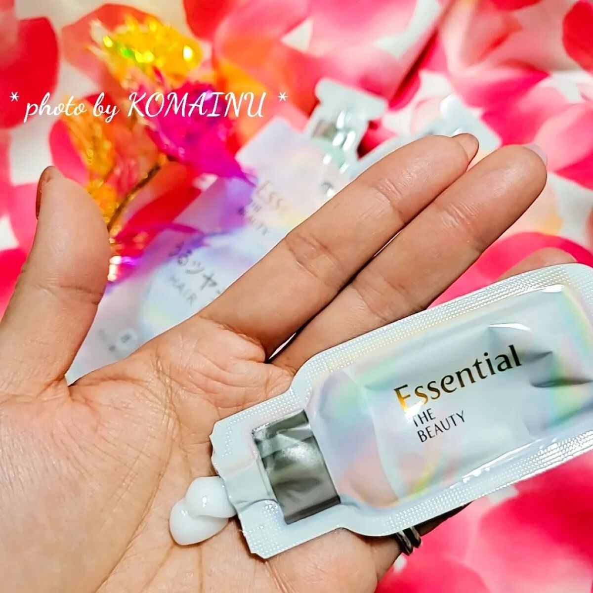 ザビューティ うるツヤチャージヘアパック/エッセンシャル/ヘアマスク・ヘアパックを使ったクチコミ（2枚目）