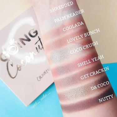 Going Coconuts Bronzed Eyeshadow Palette/ColourPop/パウダーアイシャドウを使ったクチコミ（1枚目）