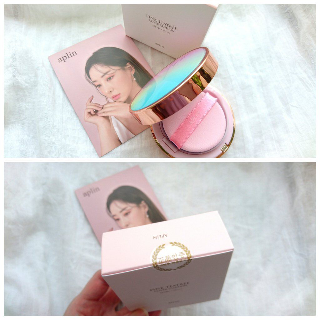 ピンクティーツリーカバークッション/APLIN/クッションファンデーションを使ったクチコミ(3枚目)