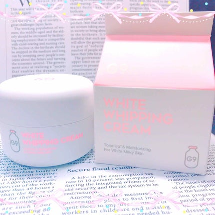 WHITE WHIPPING CREAM(ウユクリーム)/G9SKIN/化粧下地を使ったクチコミ(1枚目)