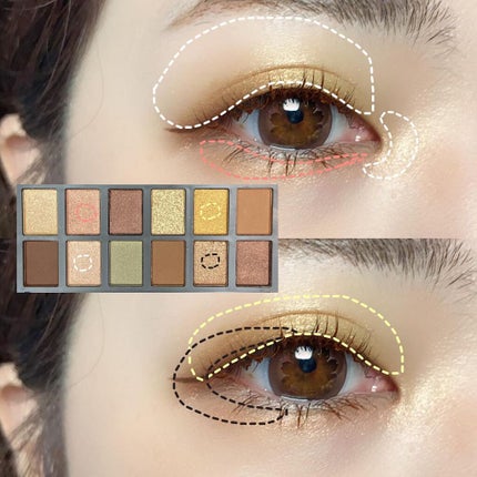 and U アイシャドウパレット/and U/アイシャドウパレットを使ったクチコミ(5枚目)