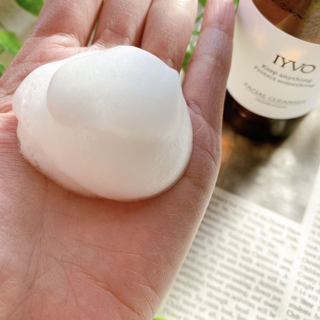 フェイシャルクレンザー クリアフォーム/IYVO/洗顔フォームを使ったクチコミ（2枚目）