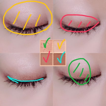 ベージュトーンアイシャドウ/CEZANNE/アイシャドウパレットを使ったクチコミ(2枚目)